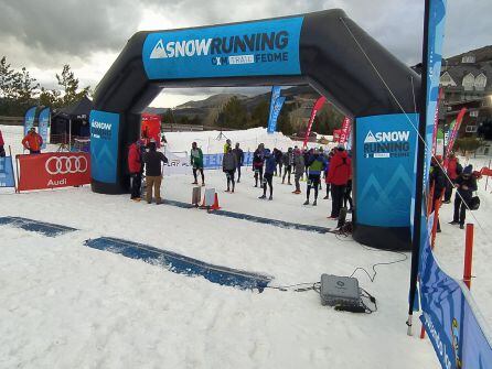 Salida de la prueba masculina en Sierra Nevada.