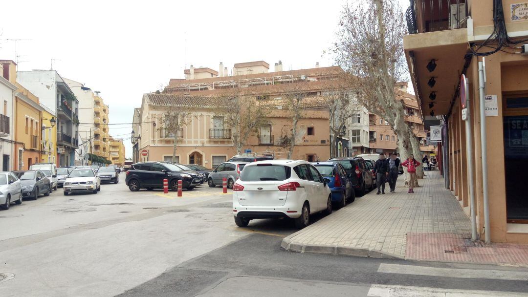 Plaza Valgamediós, donde está previsto llevar a cabo un proyecto de reurbanización.