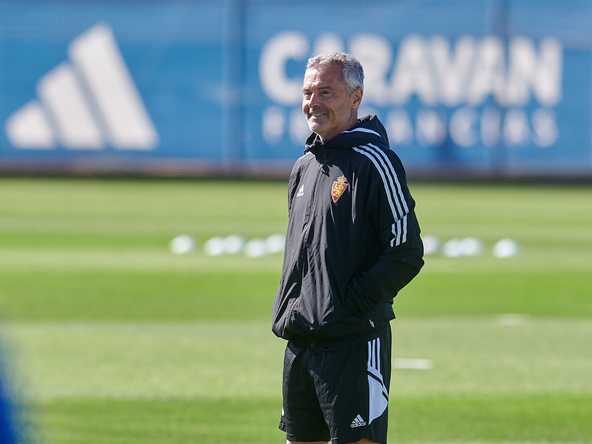 Fran Escribá observa un entrenamiento en la Ciudad Deportiva