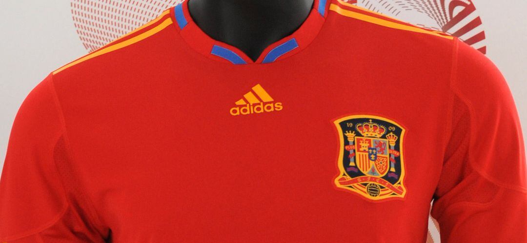 Una camiseta original de la selección española de fútbol