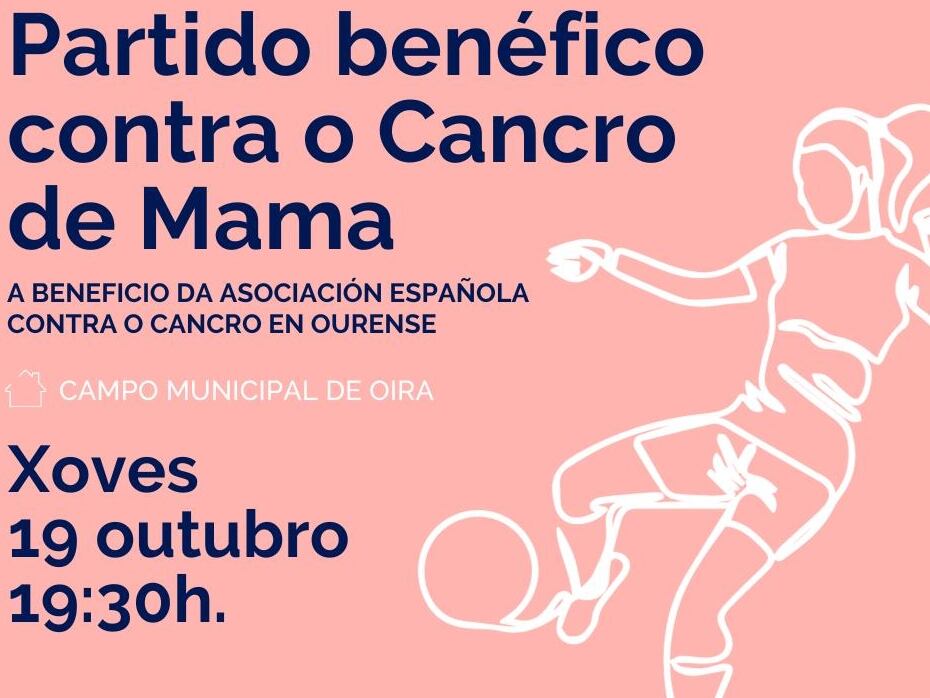 Partido contra el cáncer de mama en Ourense
