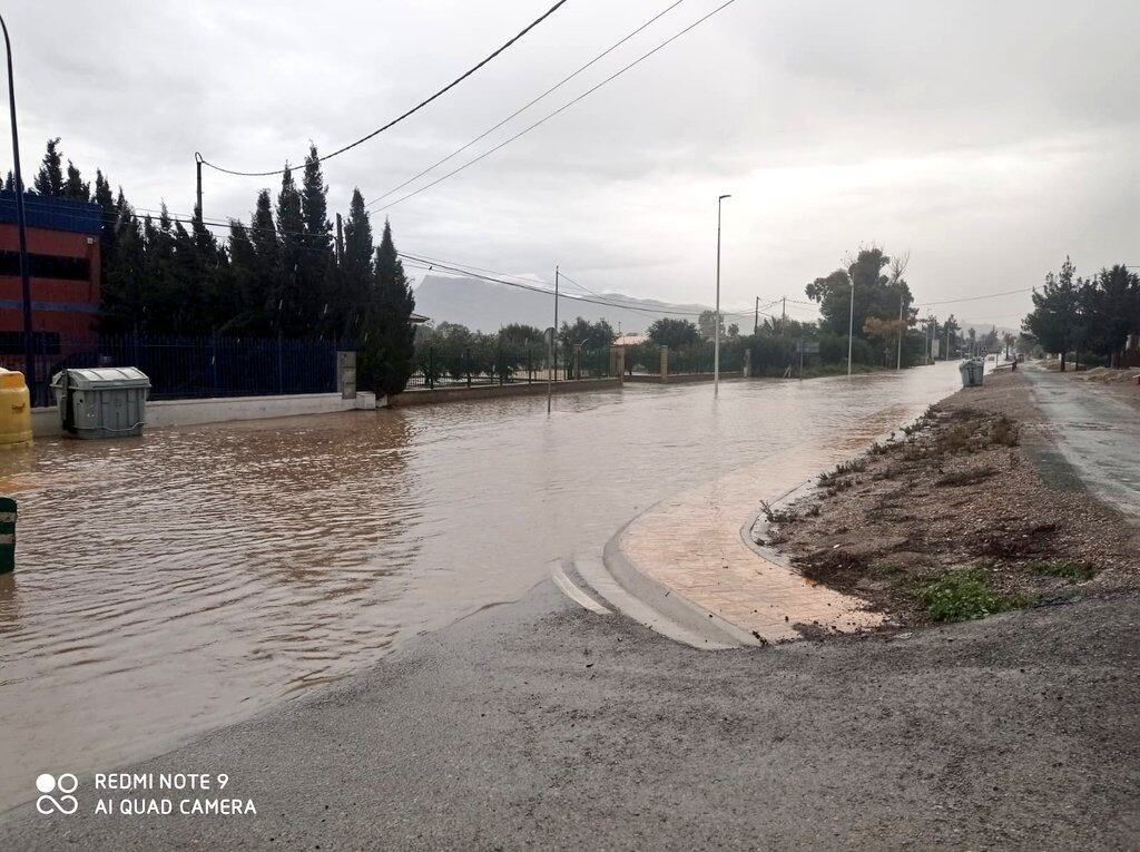 Más de 13 litros por metro cuadrado en menos de una hora en Lorca