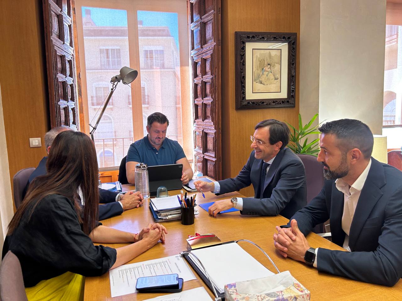 Reunión del alcalde con el presidente del Puerto de Alicante