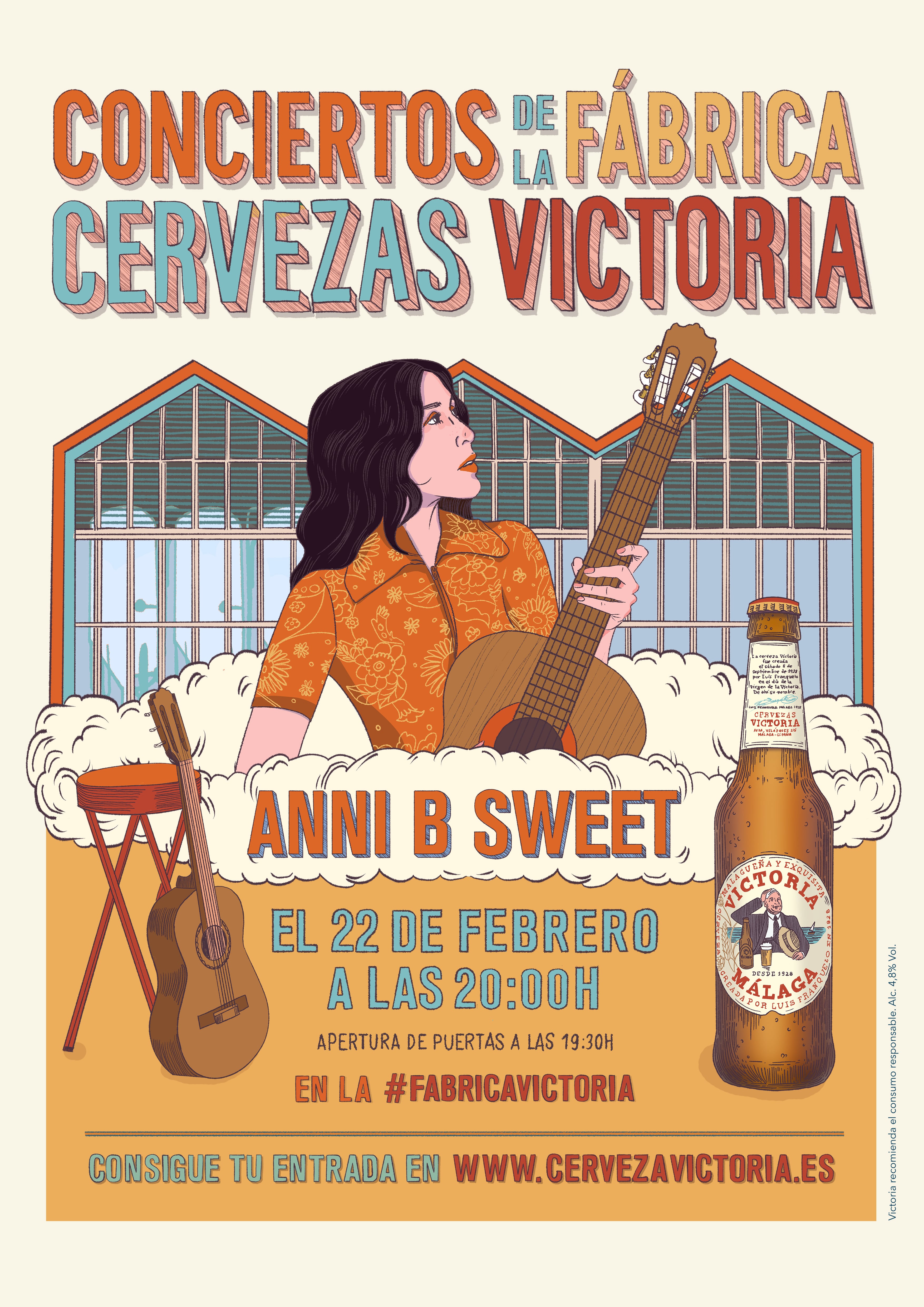 ANNI B SWEET INAUGURA CICLO DE CONCIERTOS FABRICA VICTORIA