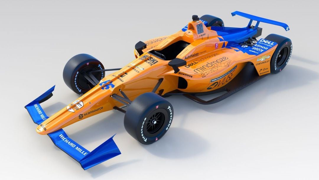 El nuevo vehículo de Fernando Alonso para las 500 Milas de Indianápolis