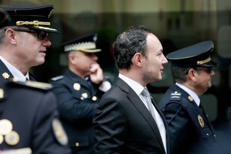 El ministre de l'Interior, Xavier Espot, durant la celebració de la patrona de la Policia.