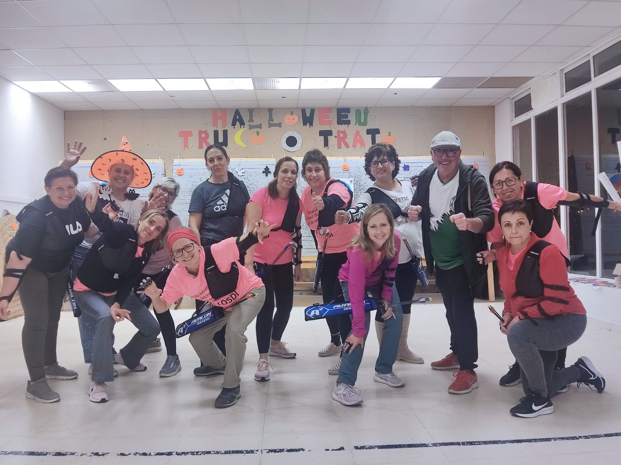 Grupo de alcoyanas participantes en el programa &quot;Arco y Salud&quot;