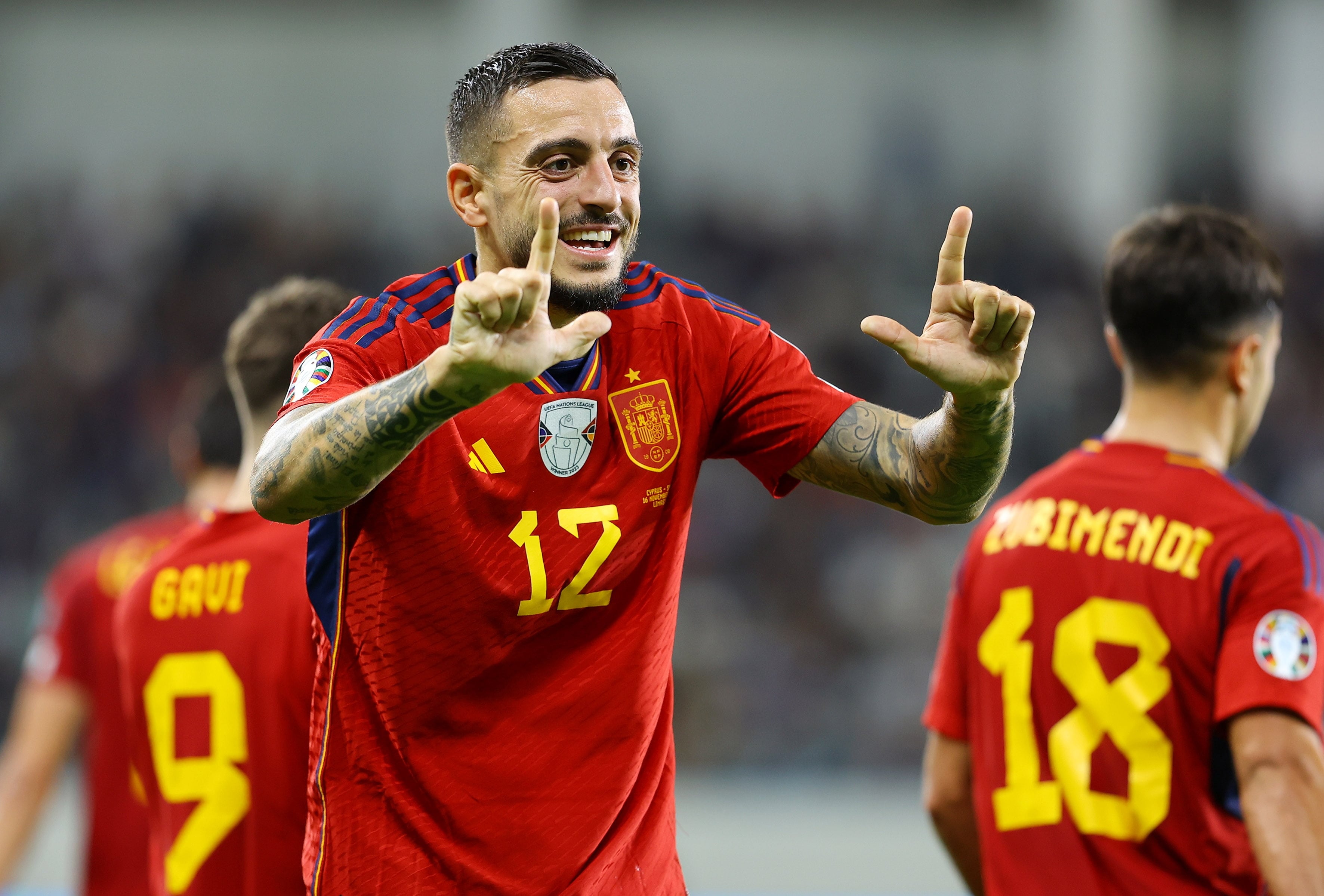 Joselu marcó en el último partido de la selección española de fútbol