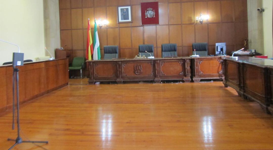 Sala de juicios de la Audiencia Provincial de Jaén.