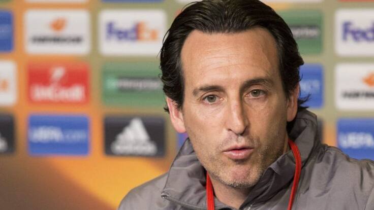 Unai Emery en la previa del Sevilla-Eibar