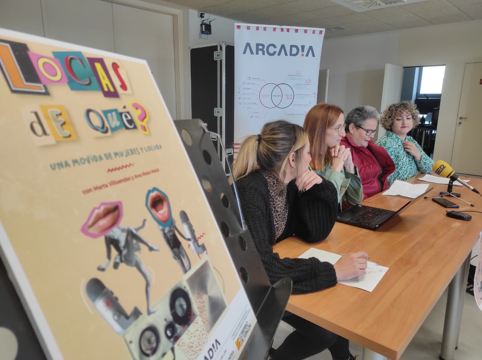 Momento de la presentación de Locas ¿De Qué?