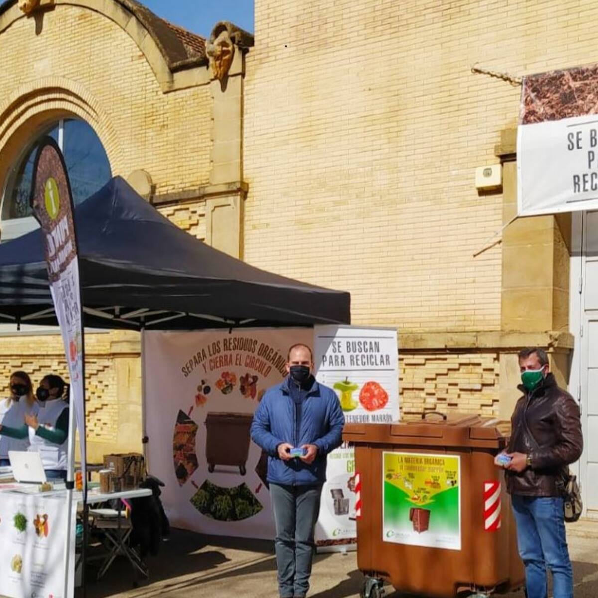 Los contenedores marrones recogen más de un millón de kilos de materia orgánica en Huesca