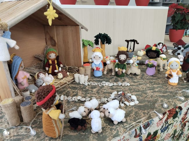 Belén de crochet en Miramar