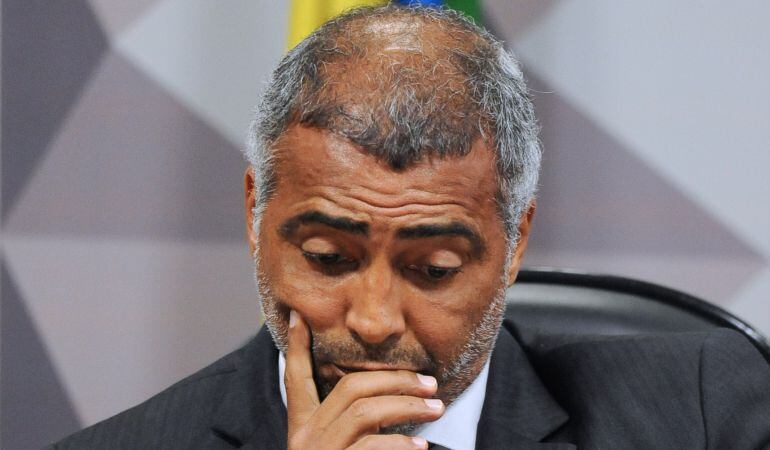 Romario, durante un acto oficial en Brasil