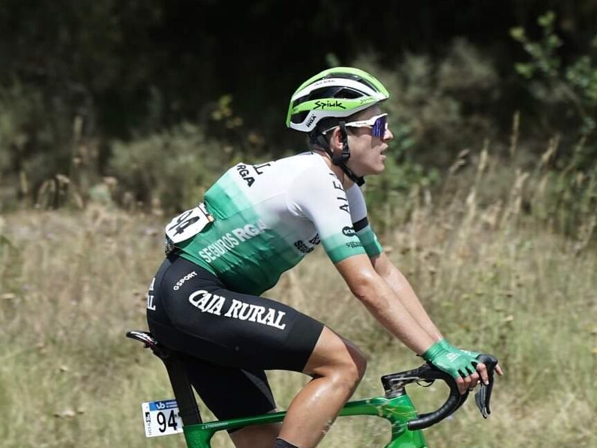 El ciclista Josu Etxeberria (Caja Rural) en la UCI tras ser atropellado mientras entrenaba
