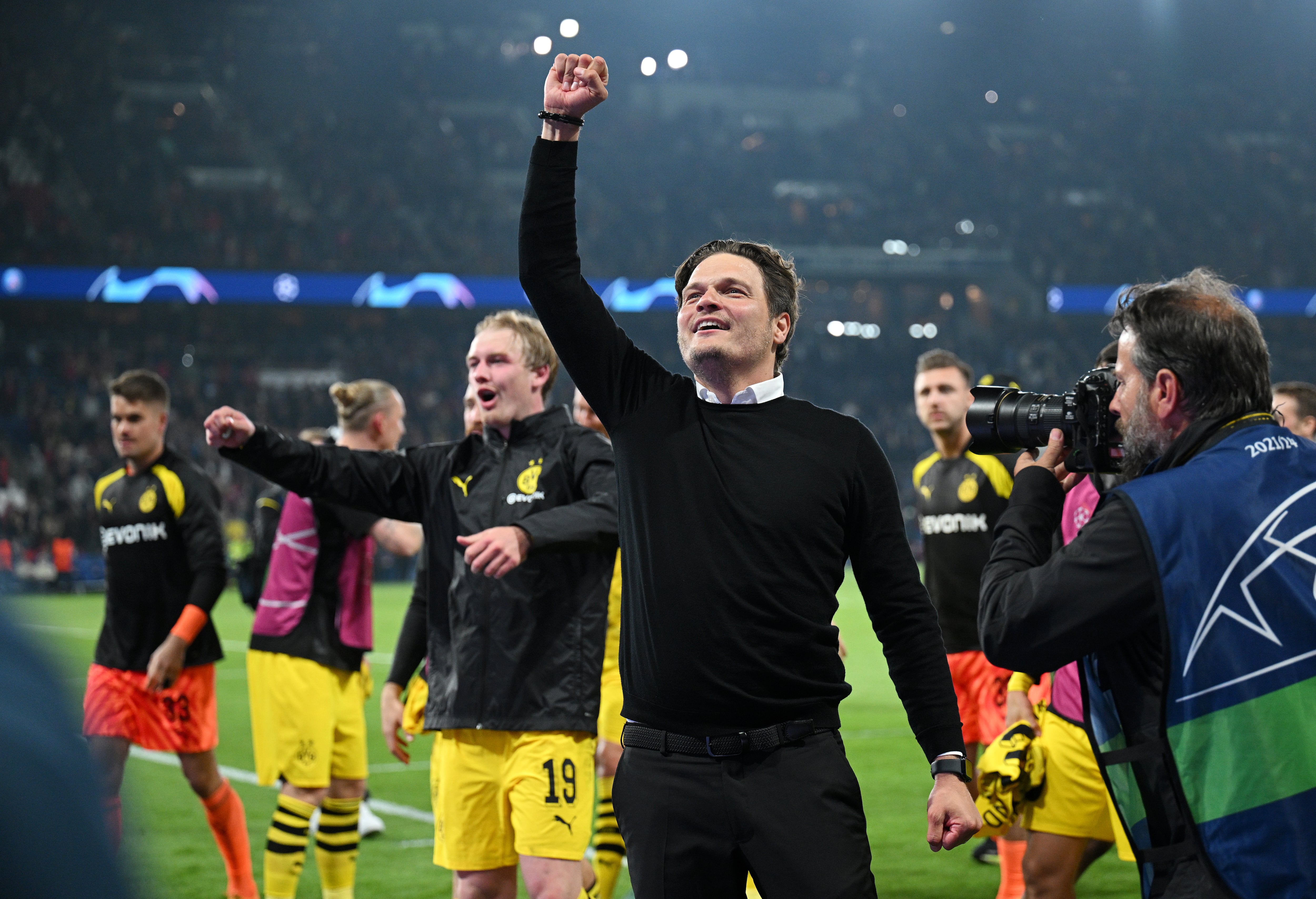 El Borussia Dortmund celebra en París su pase a la final de la Champions League 2024