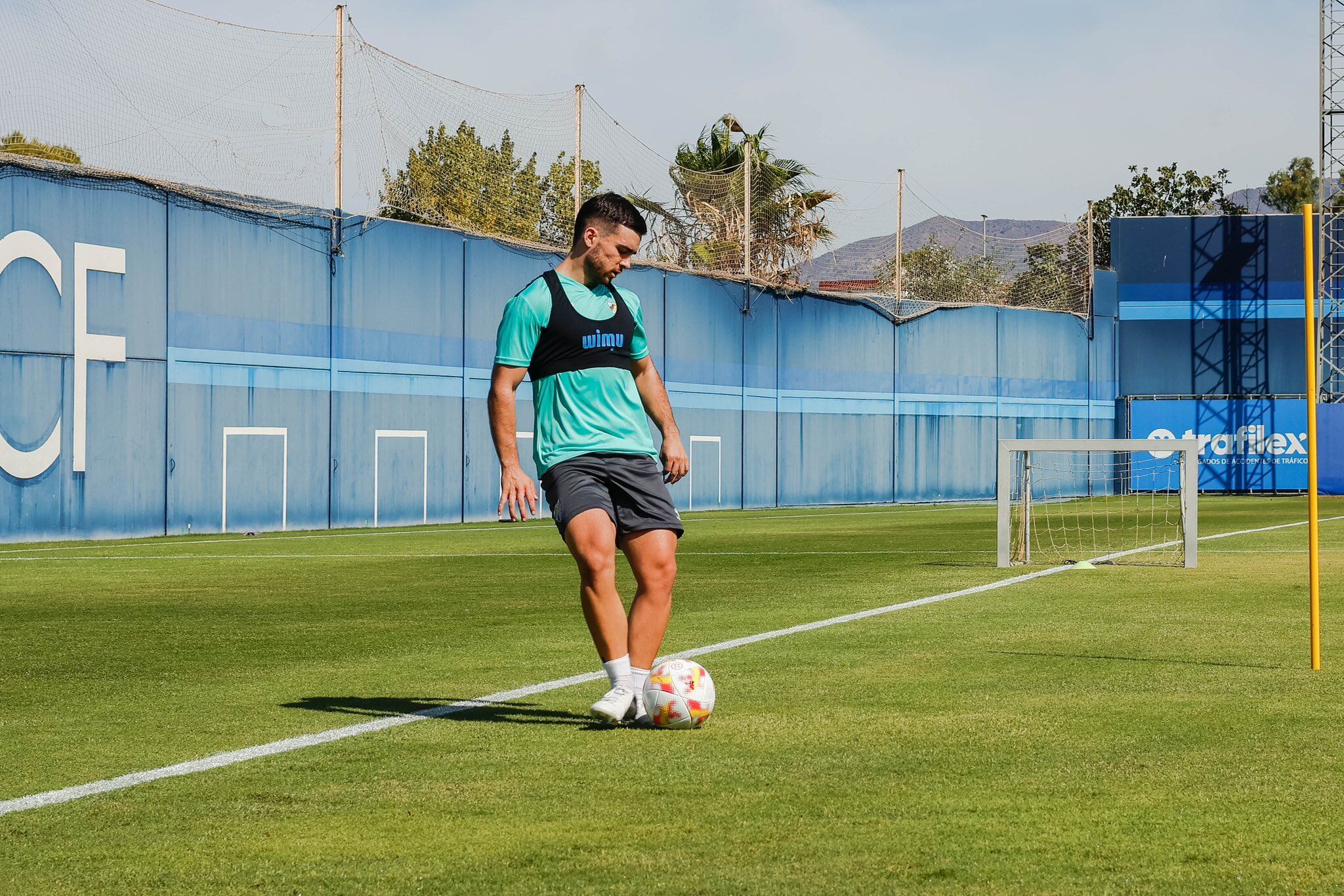 Ramón Enríquez entrenando en el anexo