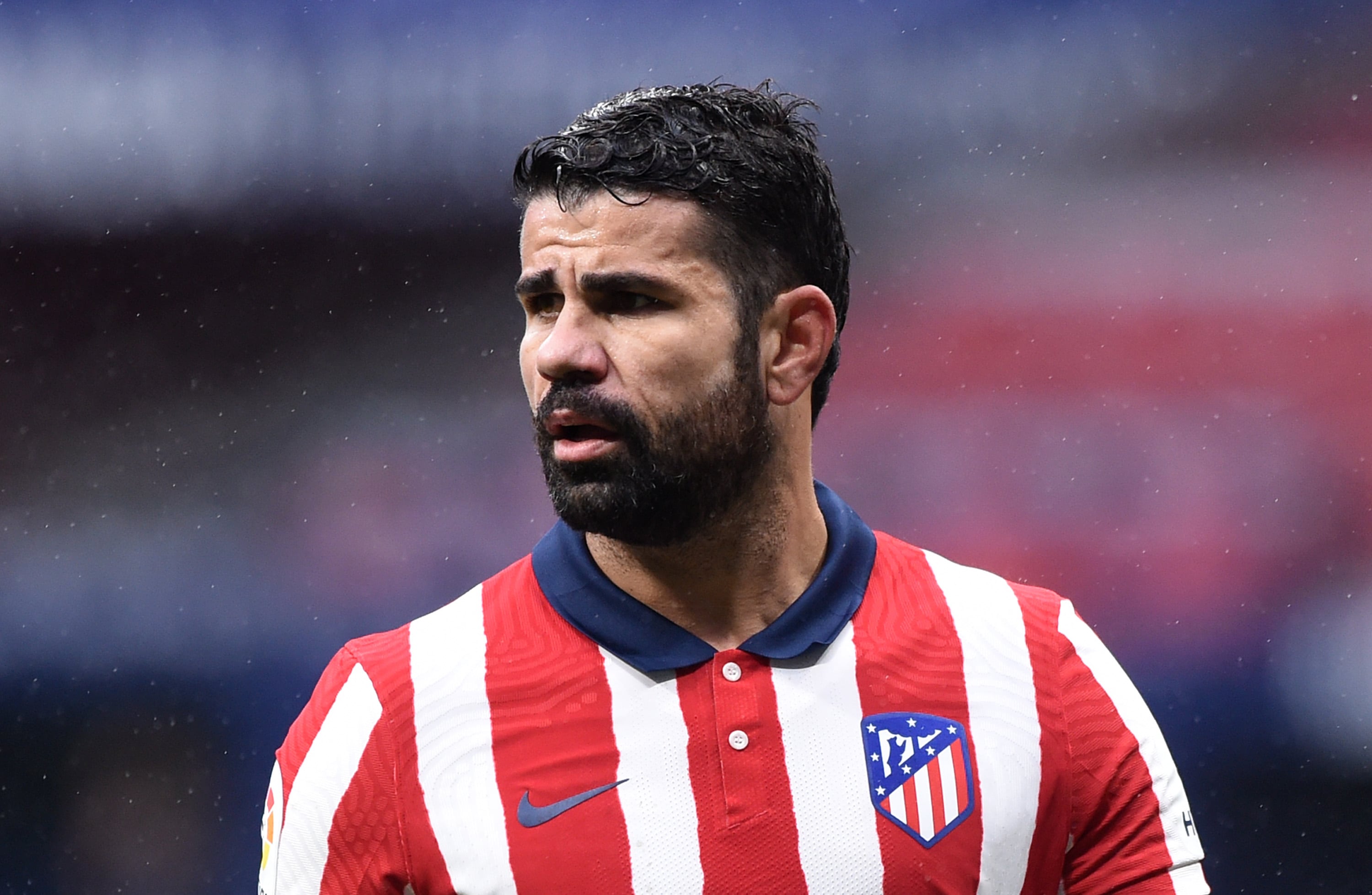 Diego Costa durante un partido con el Atlético de Madrid.