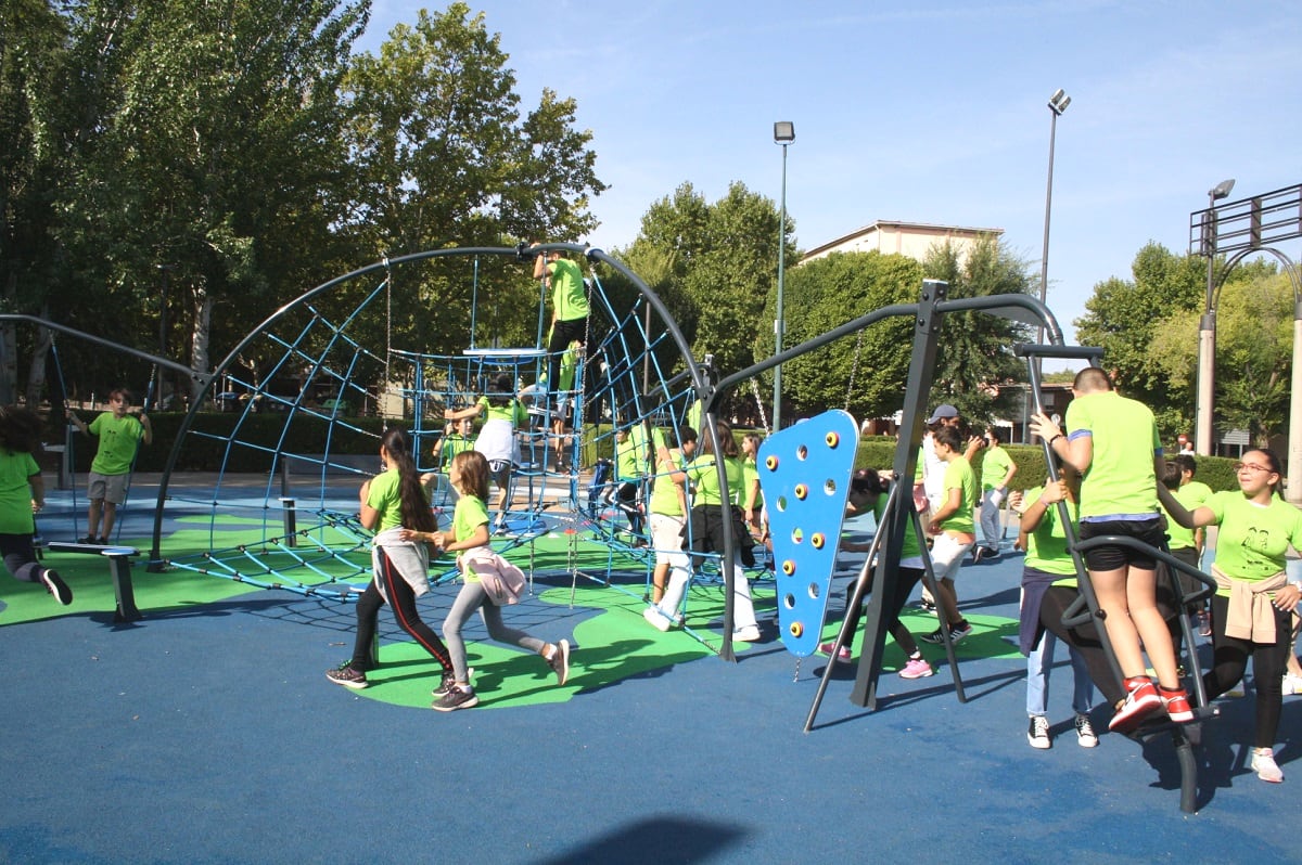 Parque infantil del recinto ferial de Puertollano