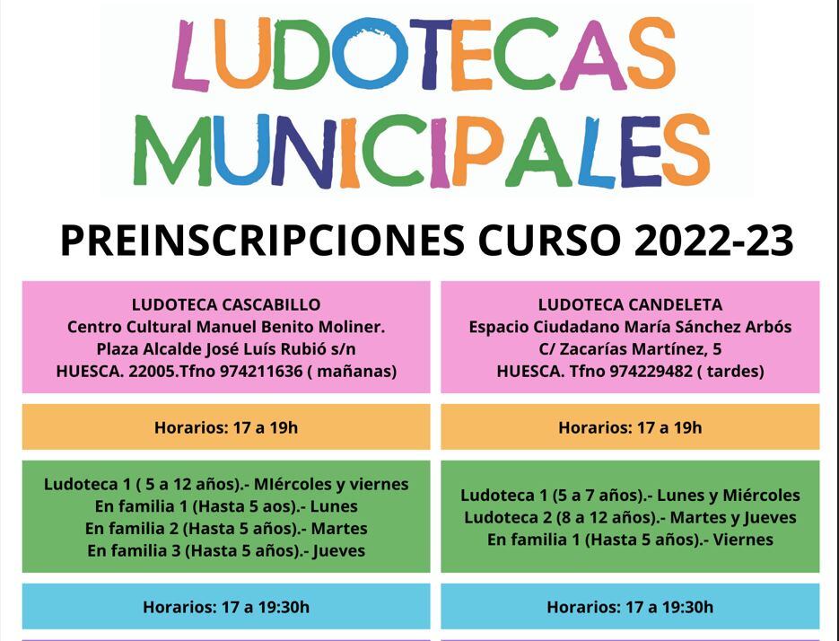 Cartel de las Ludotecas