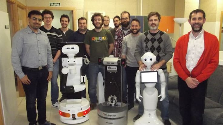 Ángel Manuel Guerrero, del equipo de robótica de la ULE