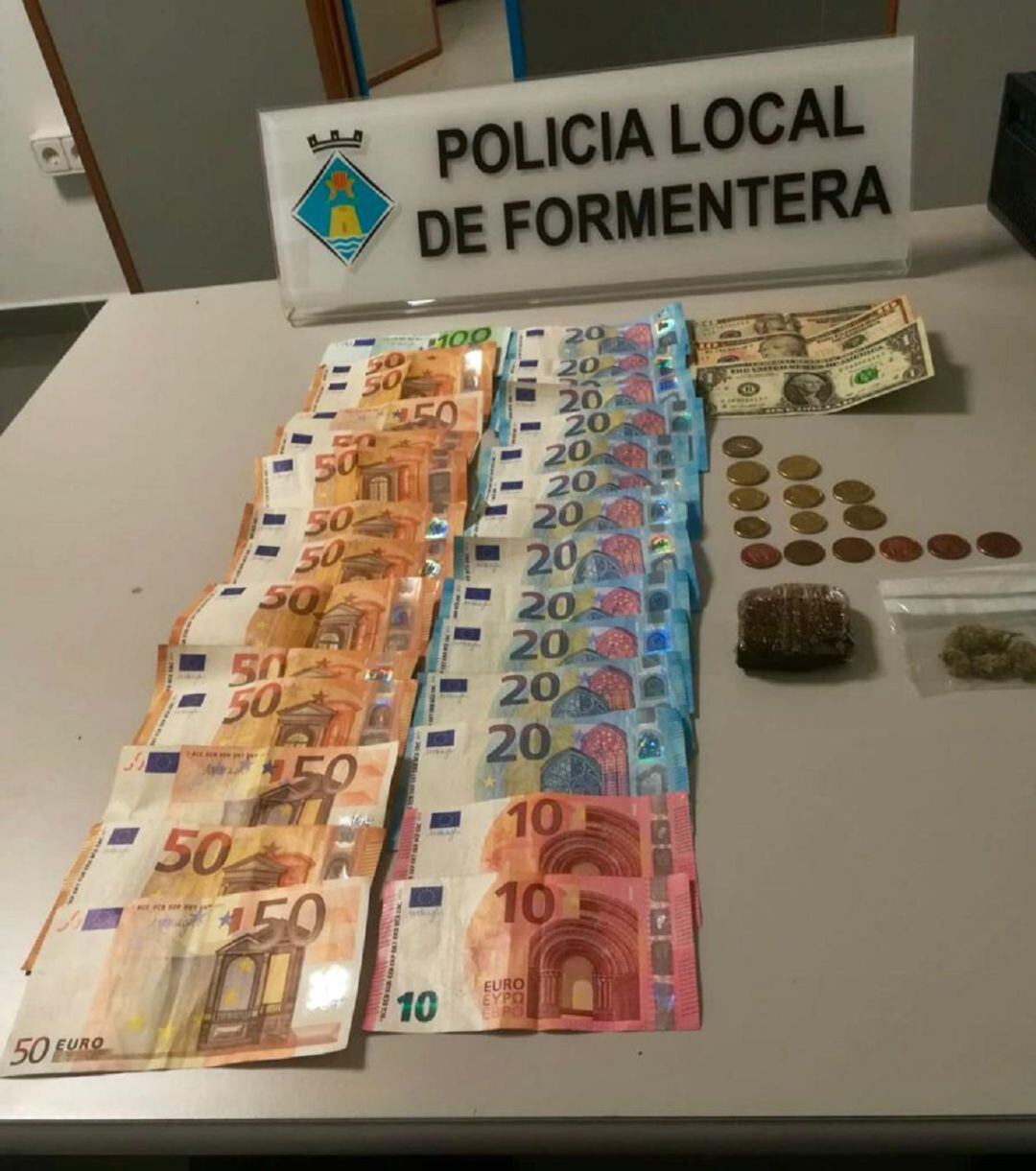 Imagen del material incautado