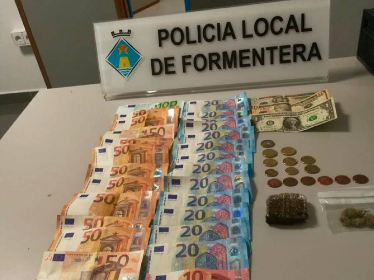 Un detenido en Formentera por delitos contra la salud pública y la autoridad