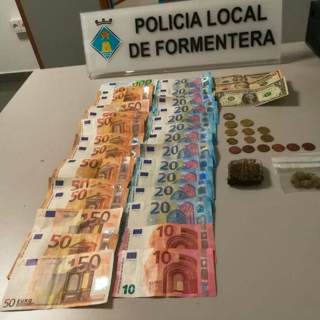 Imagen del material incautado