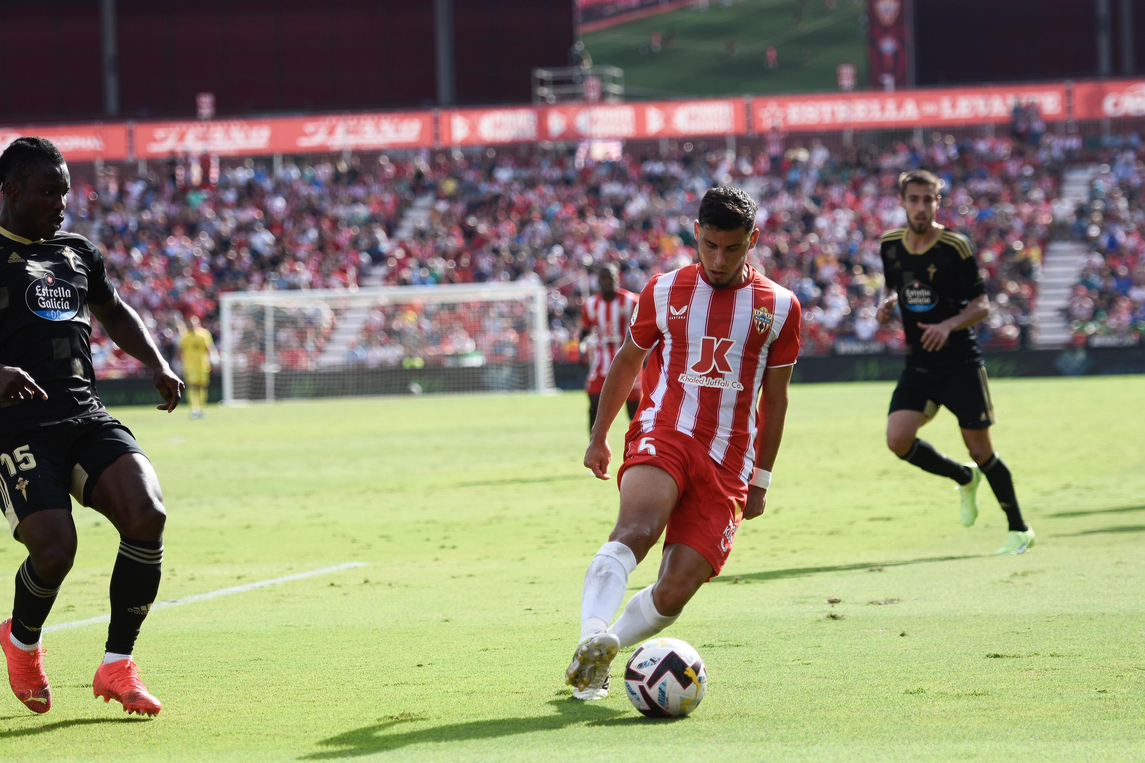 Robertone en el Almería-Celta del pasado sábado.