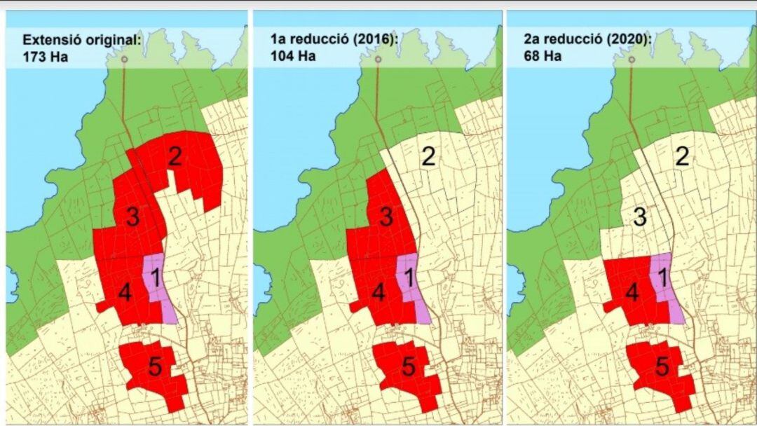 Planol de com queda, definitivament, l'ampliació de Son Salomó.