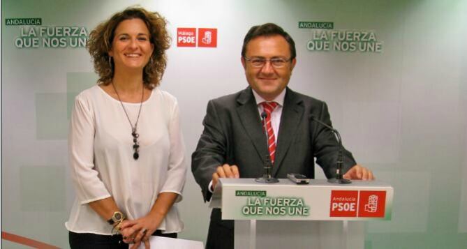 Miguel Ángel Heredia y la senadora Pilar Serrano