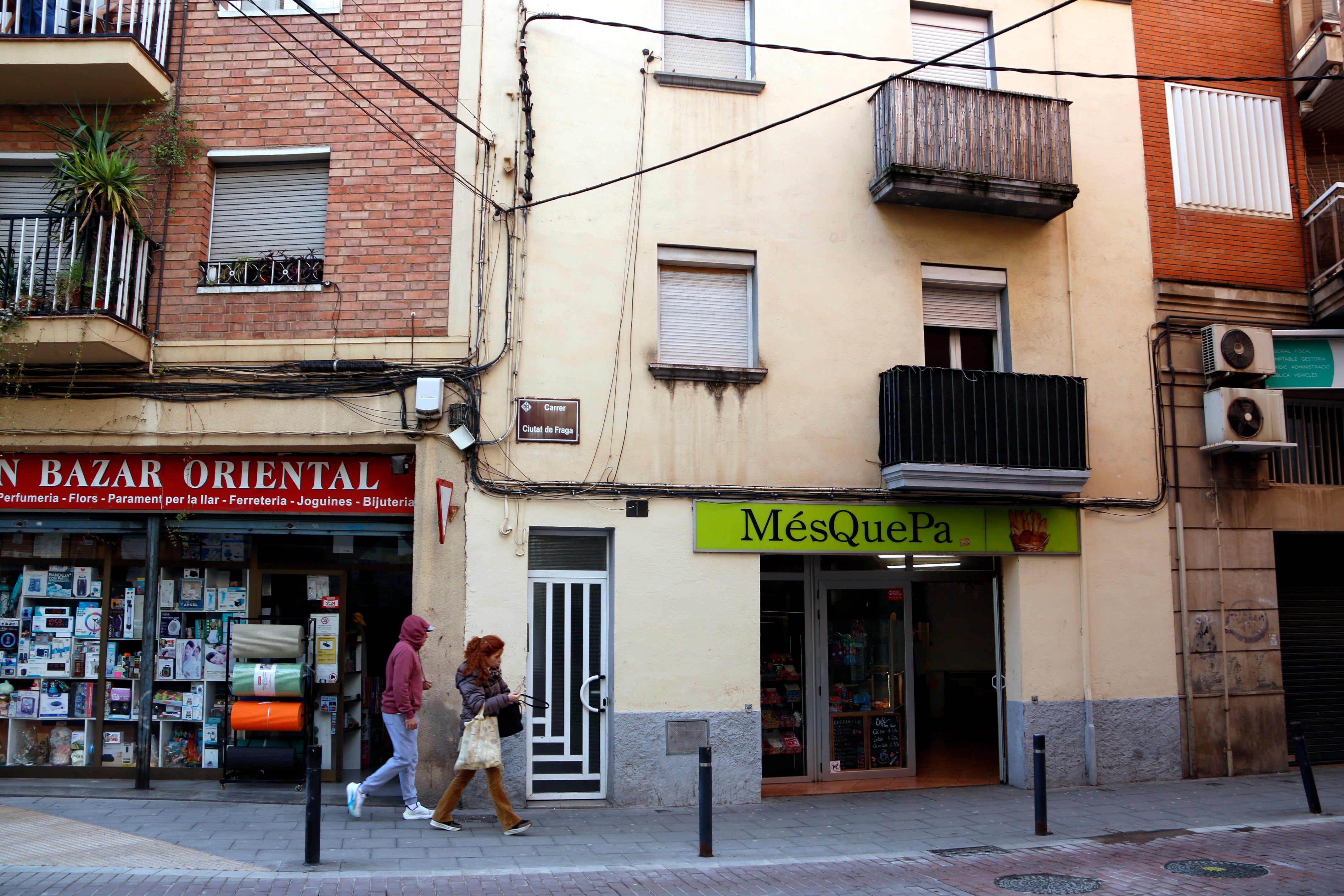 Carrer Ciutat de Fraga, 1, de Lleida, on l'home va matar la