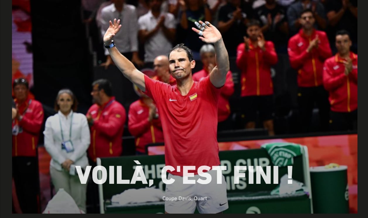 L&#039;Equipe dice adiós a Rafa Nadal.