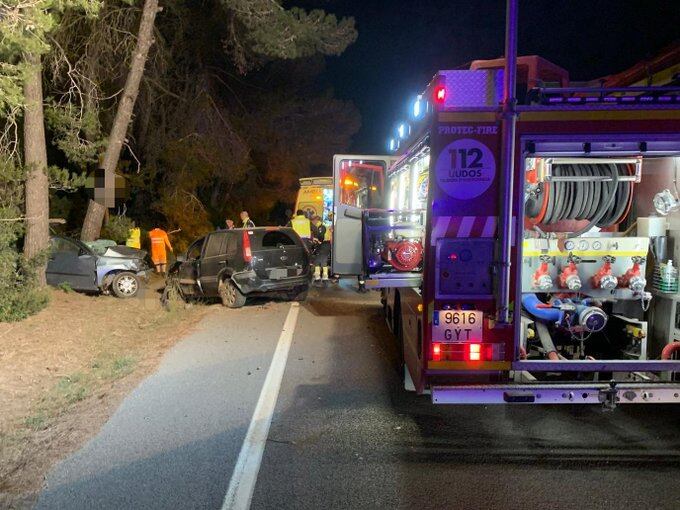 Imagen del accidente (foto: bomberos de Ibiza)