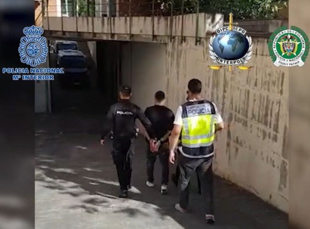 El presunto homicida en el momento de su detención.