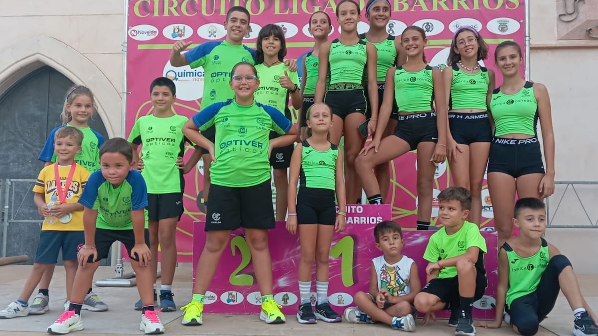 El Club Atletismo Elda brilla en Novelda con múltiples podios y gran participación