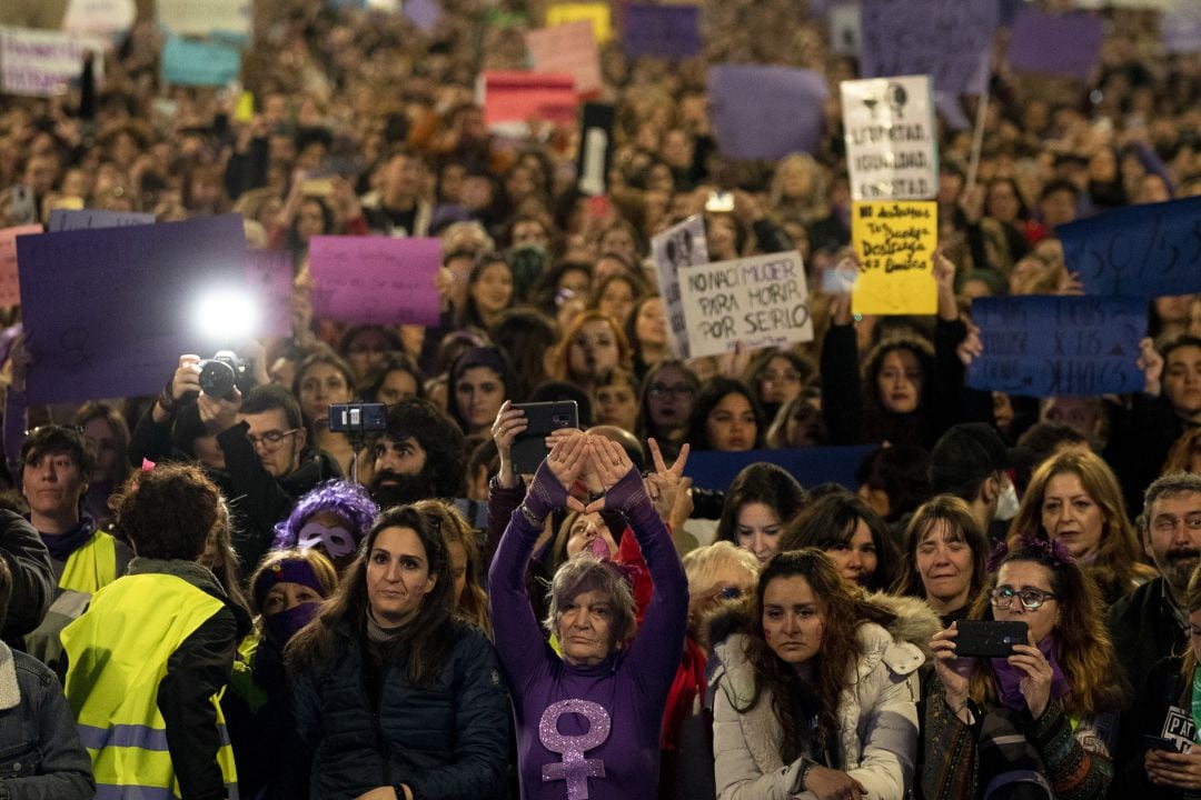 Imagen de la manifestación del 8-M en Madrid