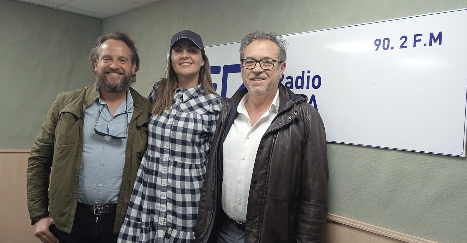Pablo, Ana y Genaro Cantó, presidente de los Moros Marroquíes