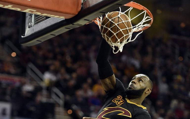 LeBron James, durante su partido ante los Clippers