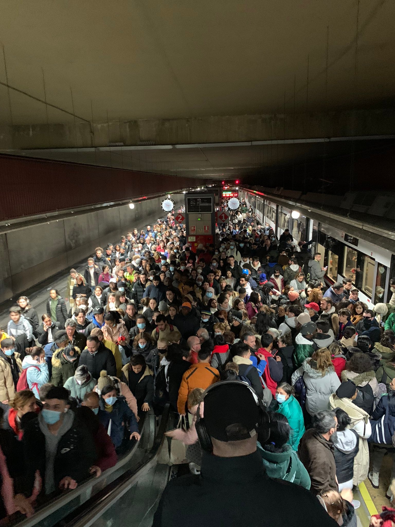 Imagen de la estación de Cercanías de Parla el pasado jueves