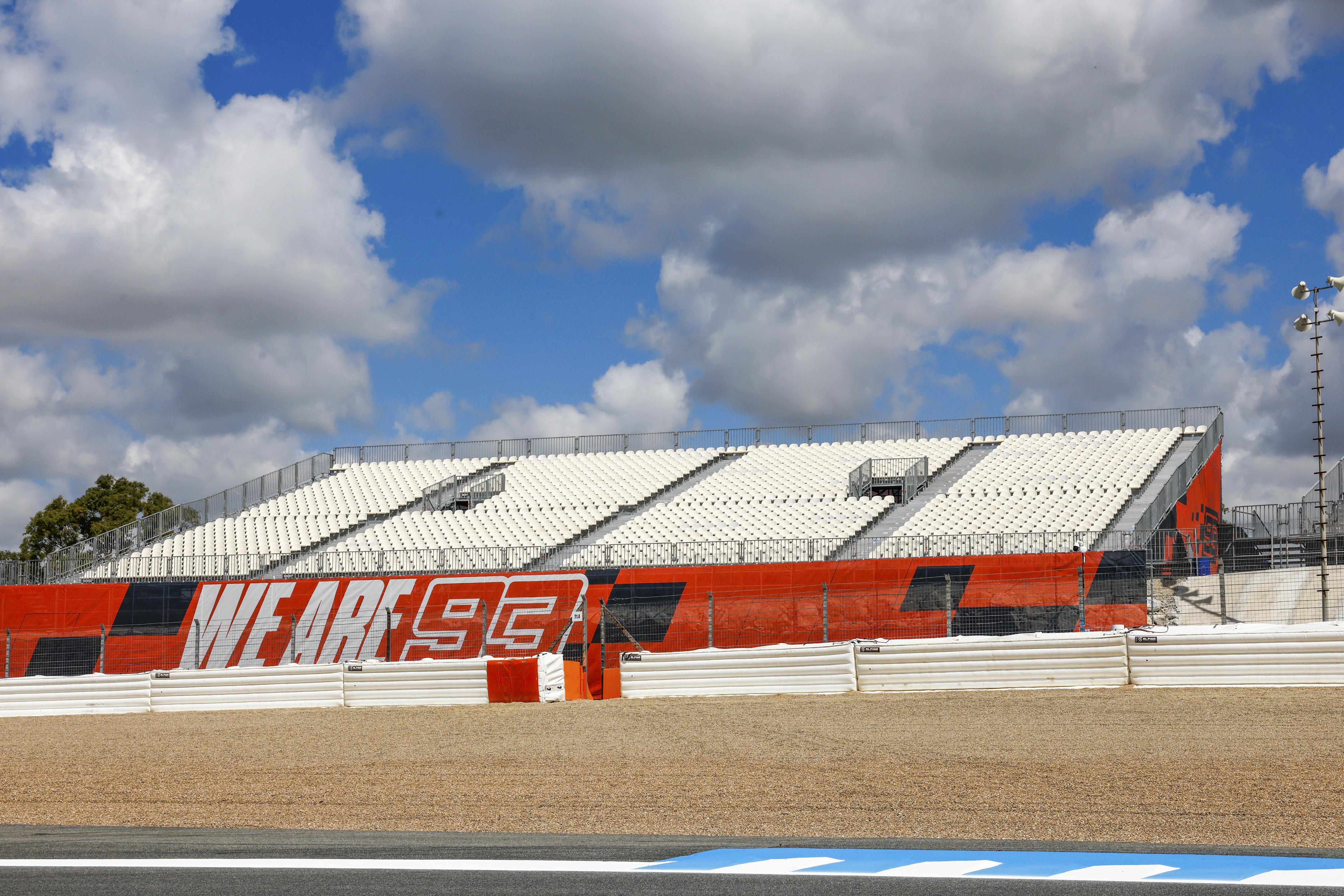 Aspecto que presentan las nuevas tribunas del Circuito de Jerez