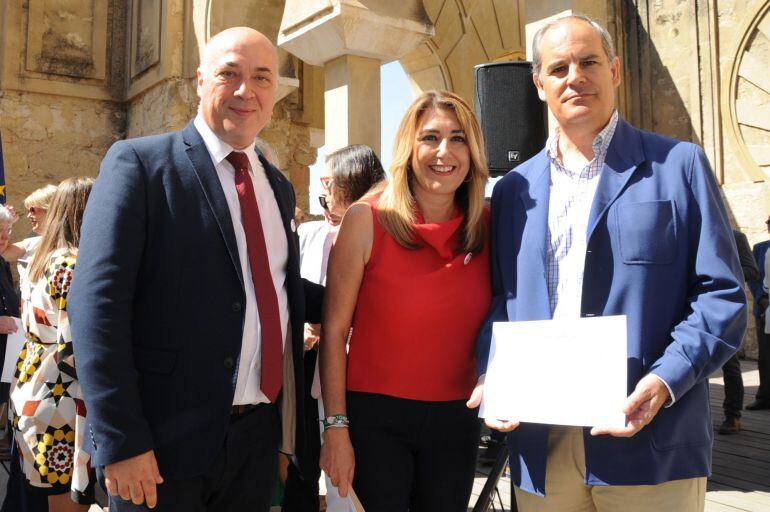 Antonio Ruiz con Susana Díaz en Medina Azahara