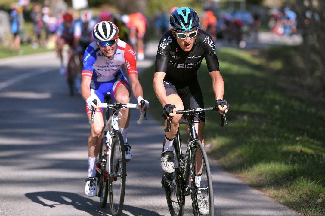 Geraint Thomas durante el Tour de Romandía.