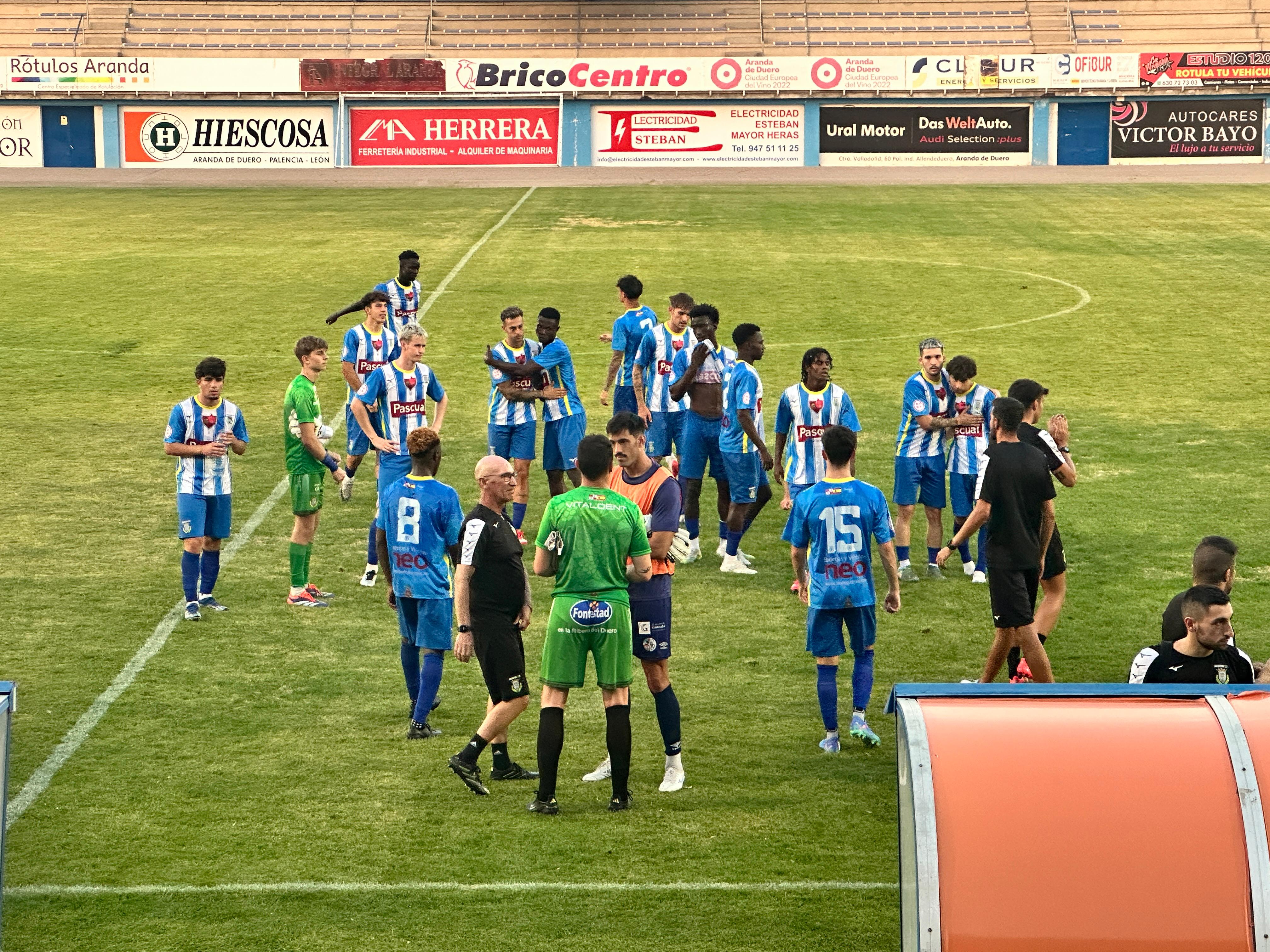 Imagen del primer partido de pretemporada ante el Salamanca