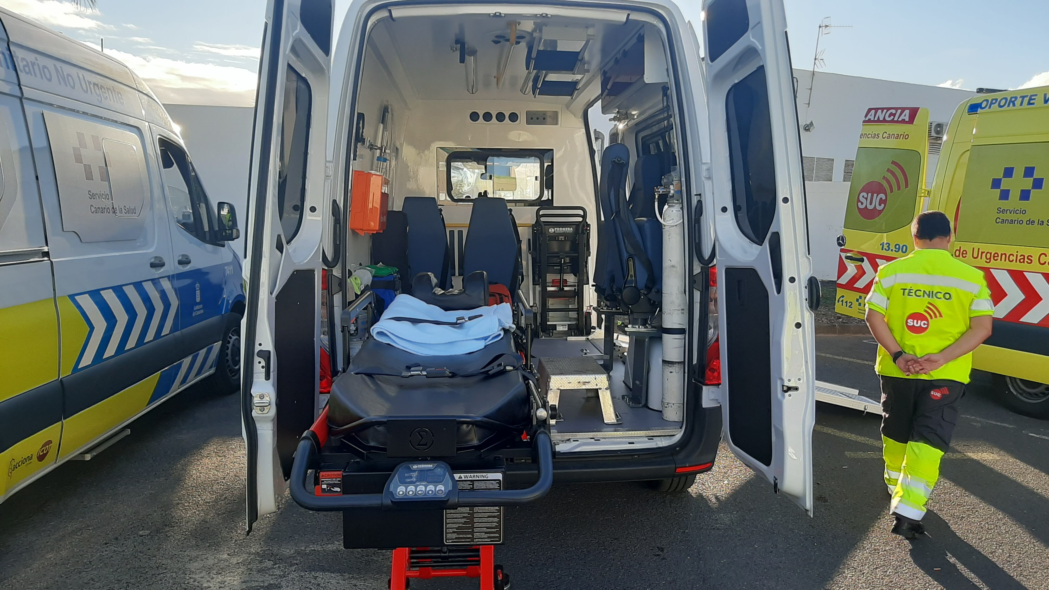 Ambulancia de Transporte Sanitario No Urgente en Lanzarote.