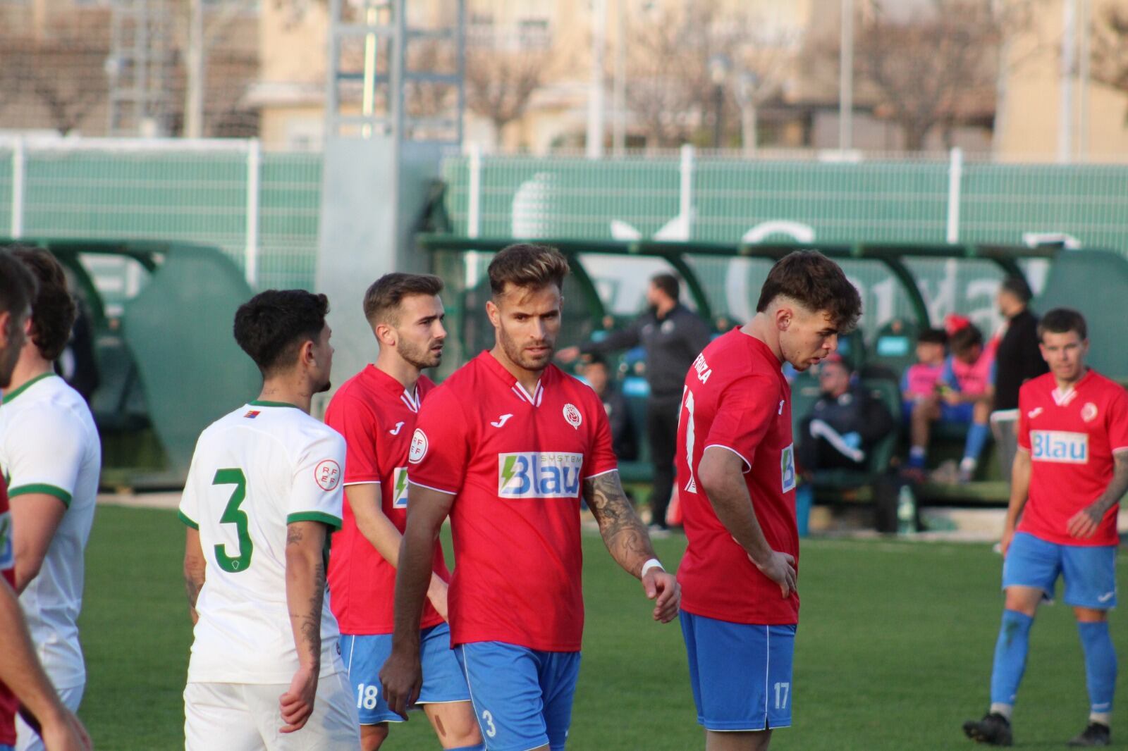 Momento del partido del CF Gandia en Elche