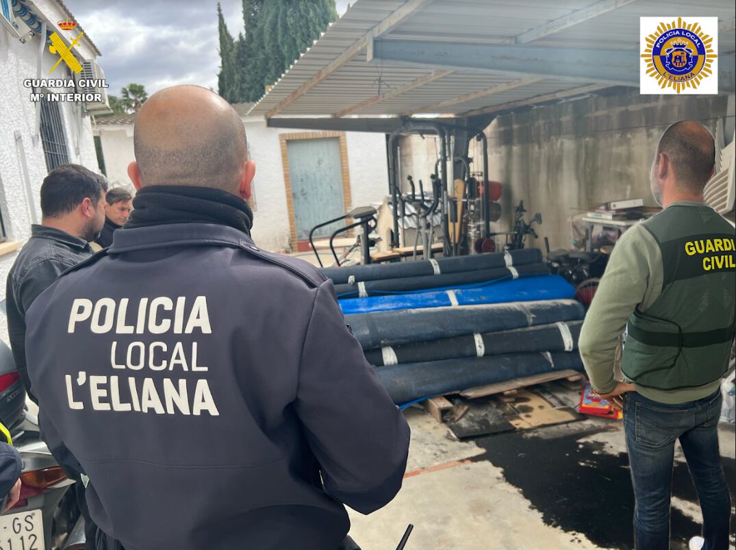 Imagen de la operación contra los ladrones de césped