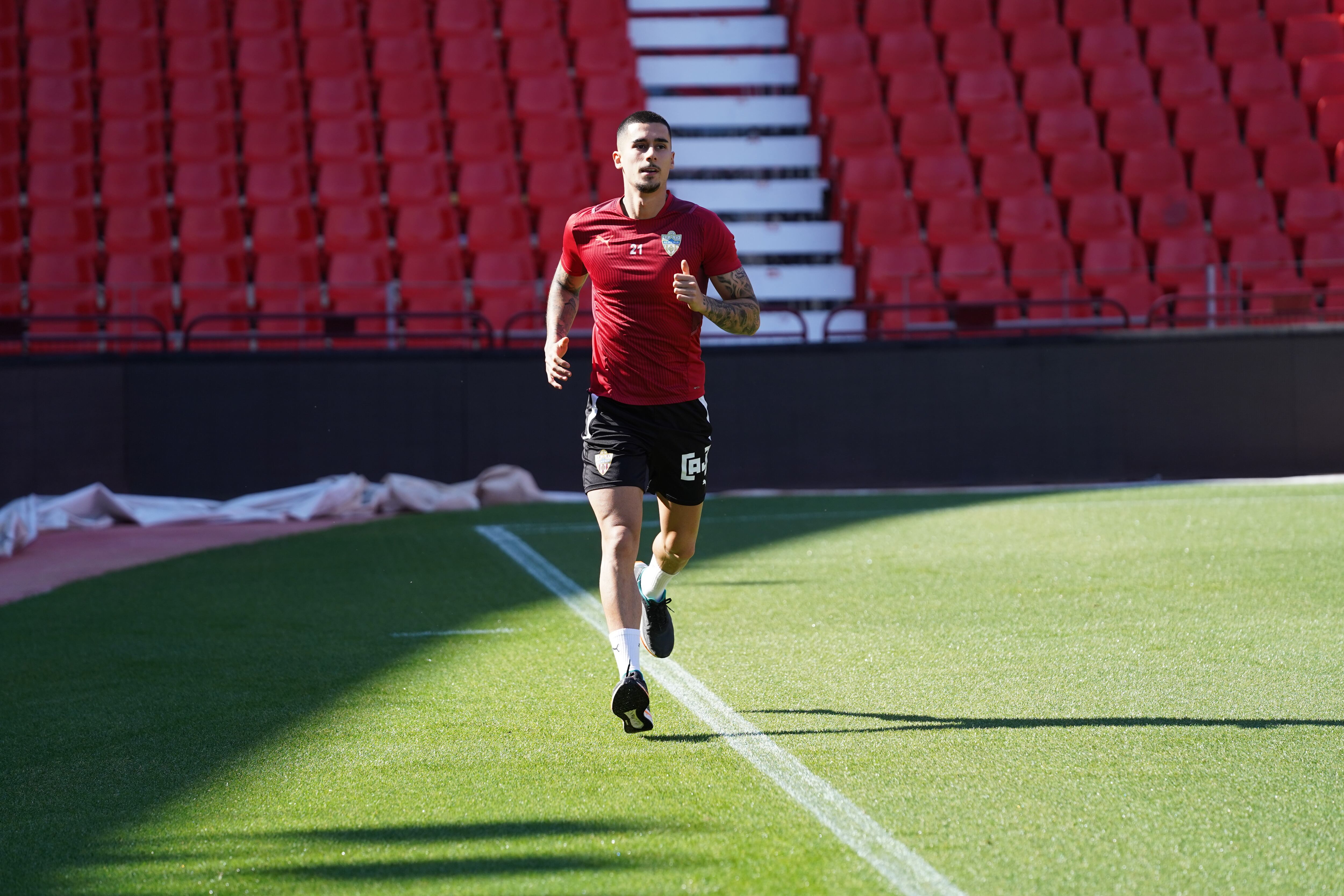 Chumi ha vuelto a ejercitarse tras la lesión en el pie.