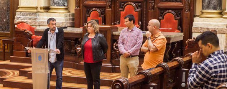 Acto del Día de los refugiados en el Concello de A Coruña