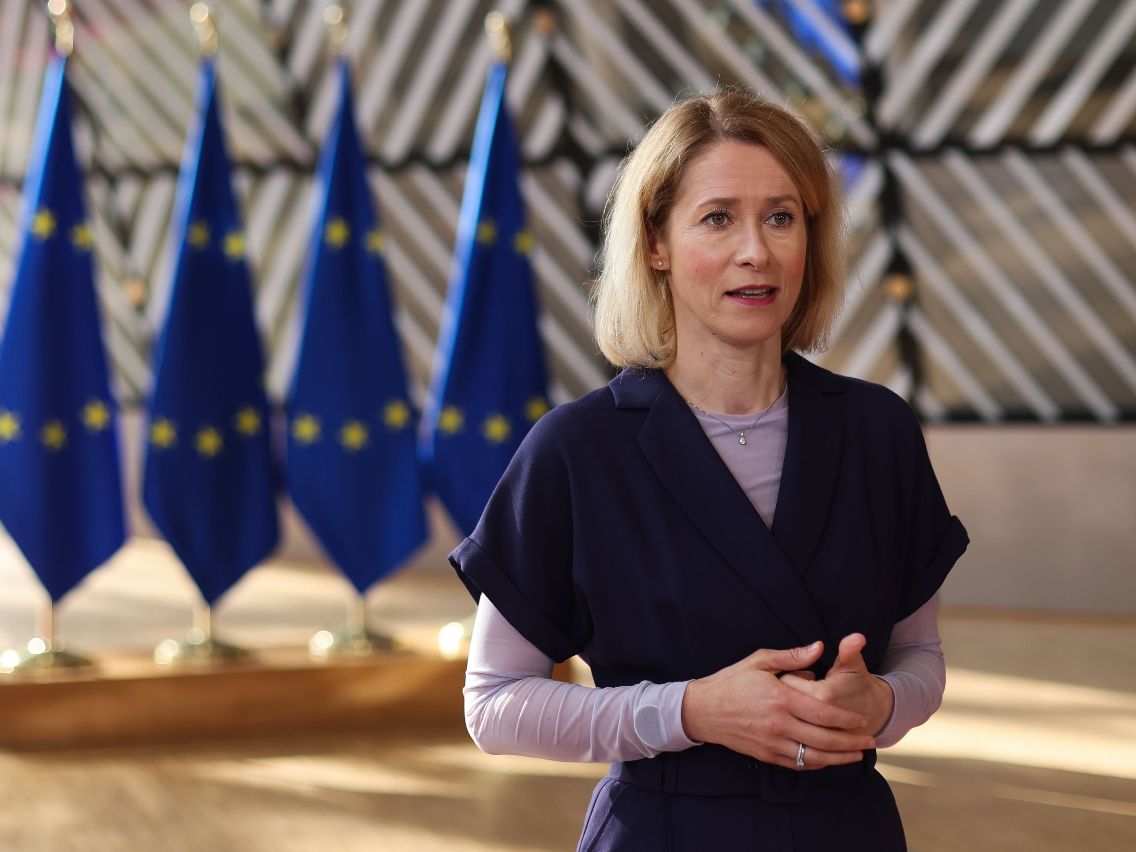 La Alta Representante de Política Exterior de la UE, Kaja Kallas. EFE/EPA/OLIVIER HOSLET